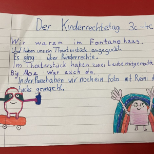 3c und 4c der Filiale beim Kinderrechtetag