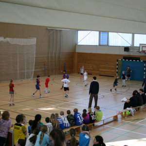 Fußball große Halle.