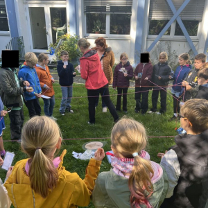 5b beim Workshop Mikroplastik in der FU