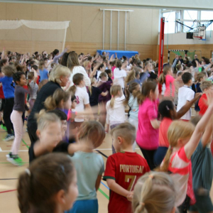 Gemeinsames Aufwärmen