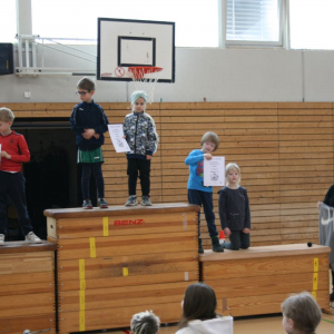 Siegerehrung 1. Klassen