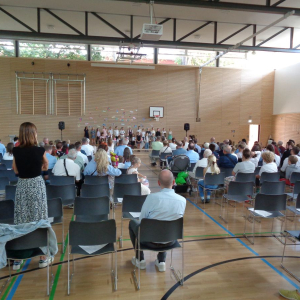 Aufführung der 3a bei der Einschulung