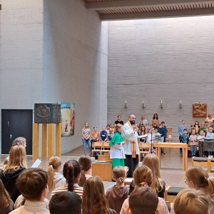 Begrüßung durch Pater Julio