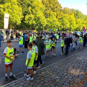 Sammeln vor dem Gang zum Startbereich